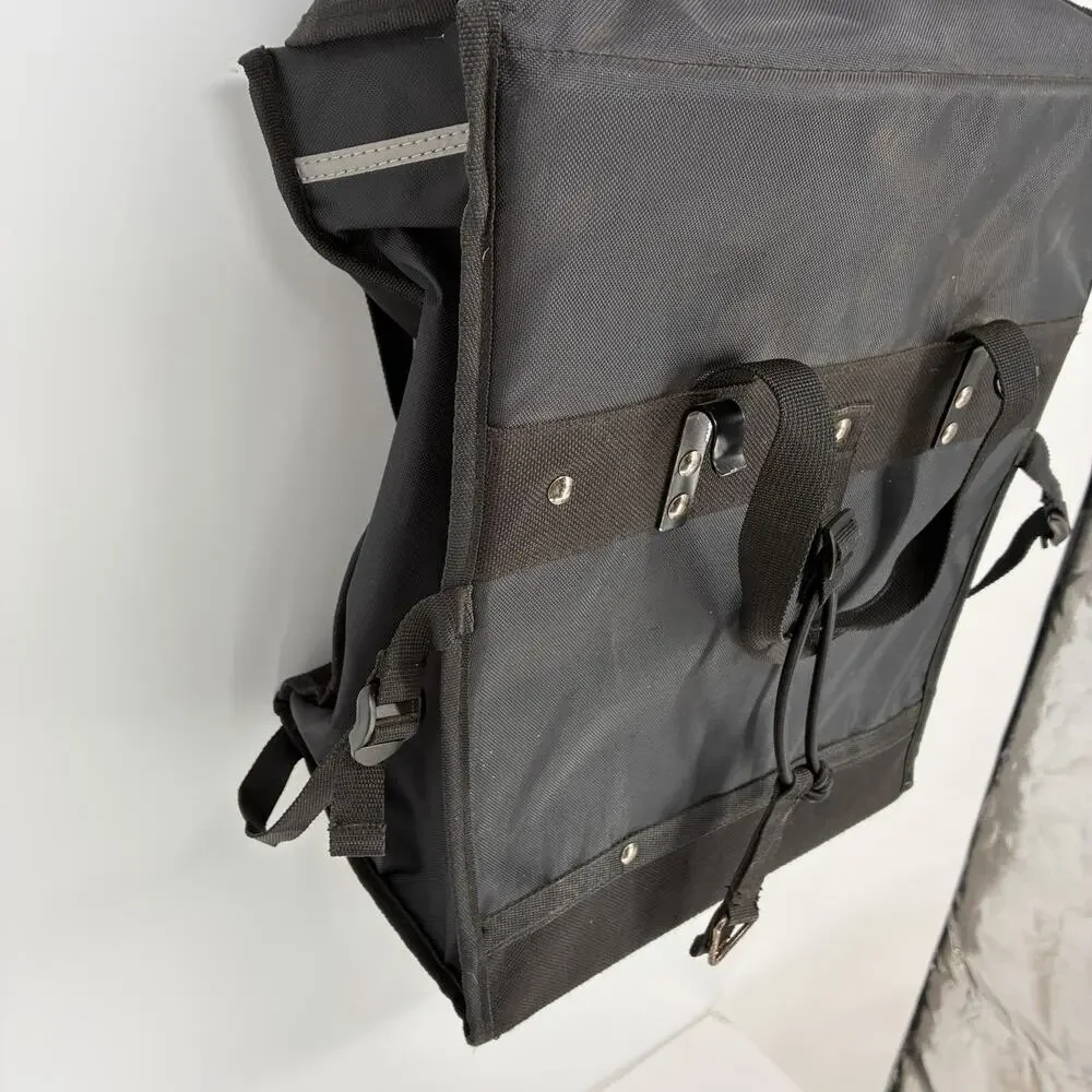 Banjo Brothers Grocery Pannier Folding Bike Bag Black Bicycle Shoulder Tote